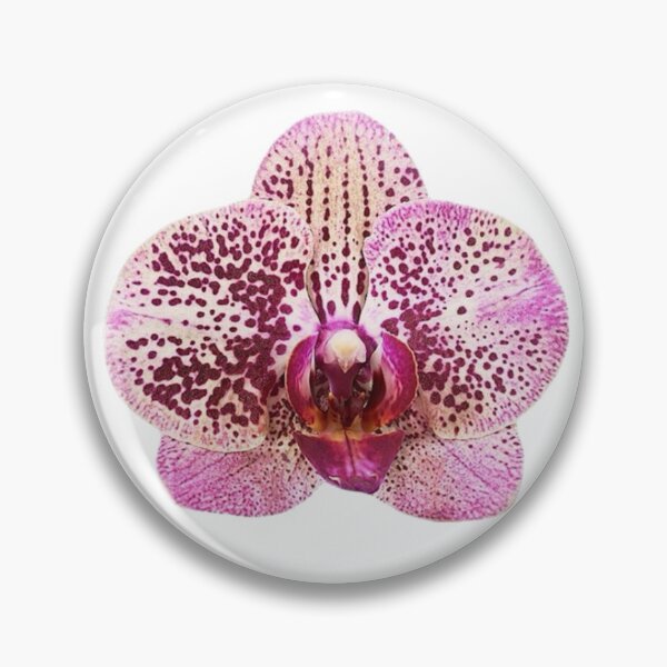 Item preview, spotted pink orchid flower sticker designed and sold by inainart.