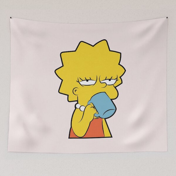 Item preview, Lisa drinking coffee designed and sold by LuloCreative.