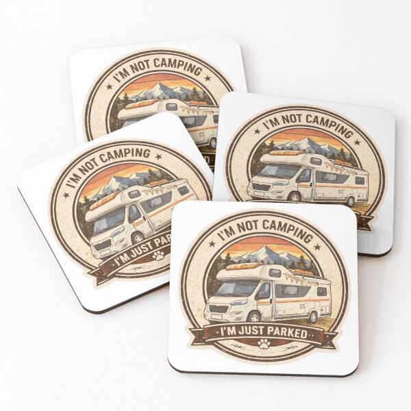 Item preview, Parked, Not Camping – Van Life Respect Badge designed and sold by VanSpirit.