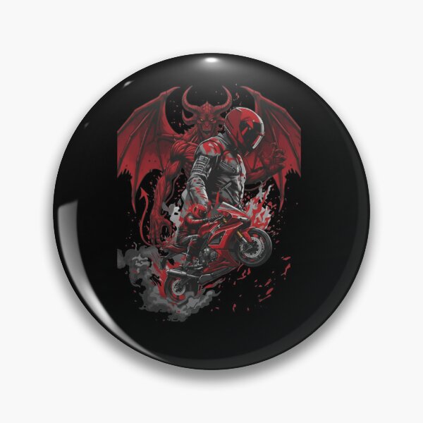Item preview, Demon Rider – Dark Motorcycle Streetwear Design designed and sold by TwoWheels-shop.