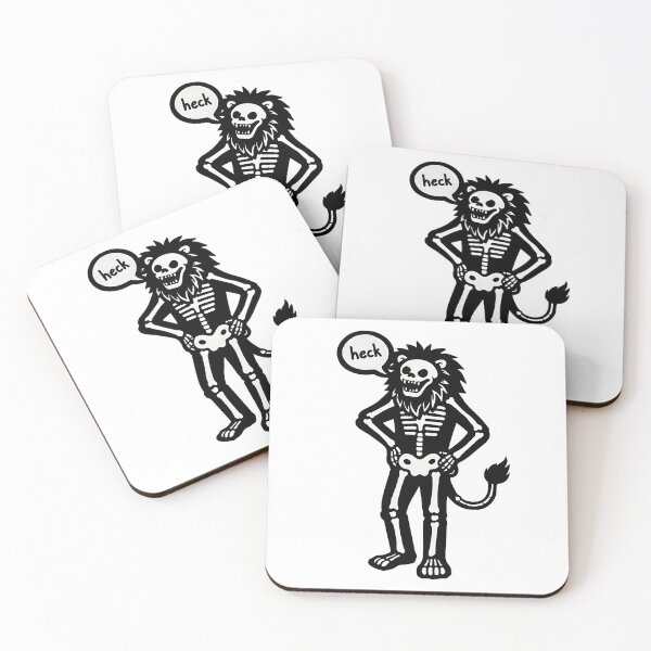 Item preview, Funny Werewolf Skeleton Saying Heck designed and sold by Senkov.