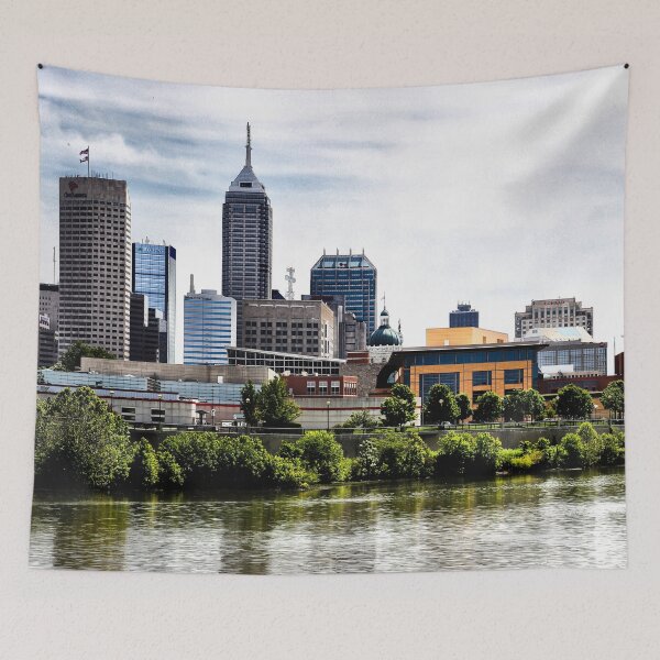 Aperçu de l'œuvre Skyline d'Indianapolis créée et vendue par Intimidation Factory.