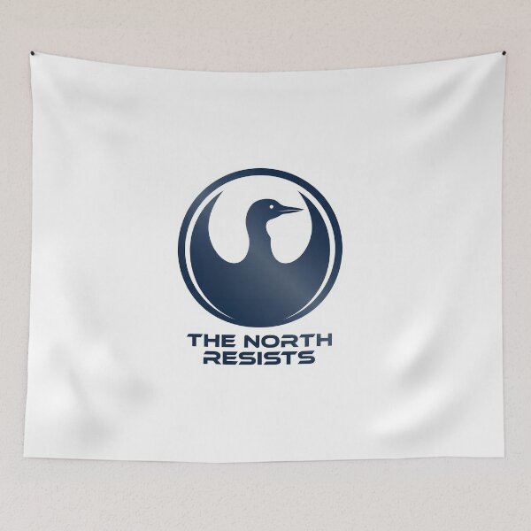 Item preview, The North Resists - Minnesota Loon Rebel  designed and sold by The Grumpy Pet Club.