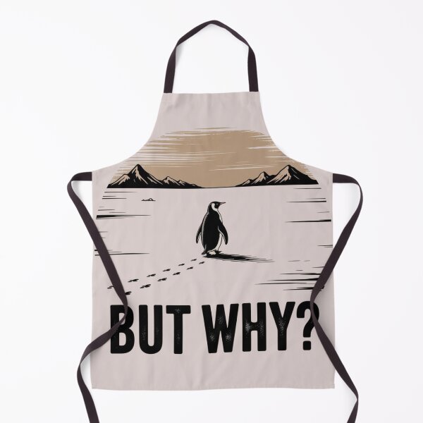 Item preview, existential penguin,But Why designed and sold by Meryem Mamouni.