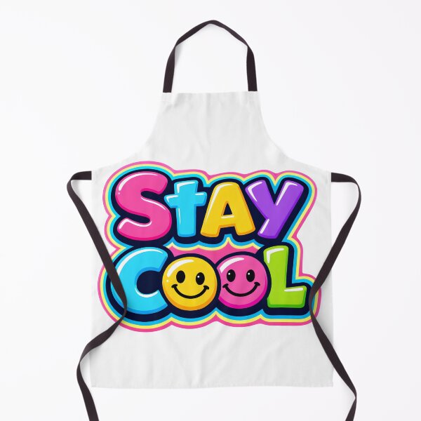 Item preview, Stay Cool Colorful Bubble Letters – Cute Smiley Typography Design designed and sold by Luvahawb.