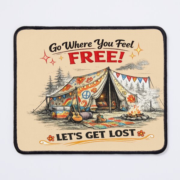 Item preview, Hippie Camping Tent Ink Drawing – Retro Outdoor Adventure | AI Line Art designed and sold by Cleora Visuals.