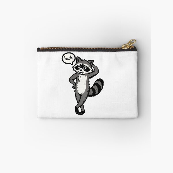 Item preview, Confused Raccoon Saying Heck Funny Cartoon designed and sold by Senkov.