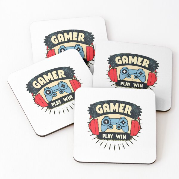 Item preview, Retro Vintage Gamer Badge – "Play Win" Gaming Illustration designed and sold by ART ATTACK ZONE.
