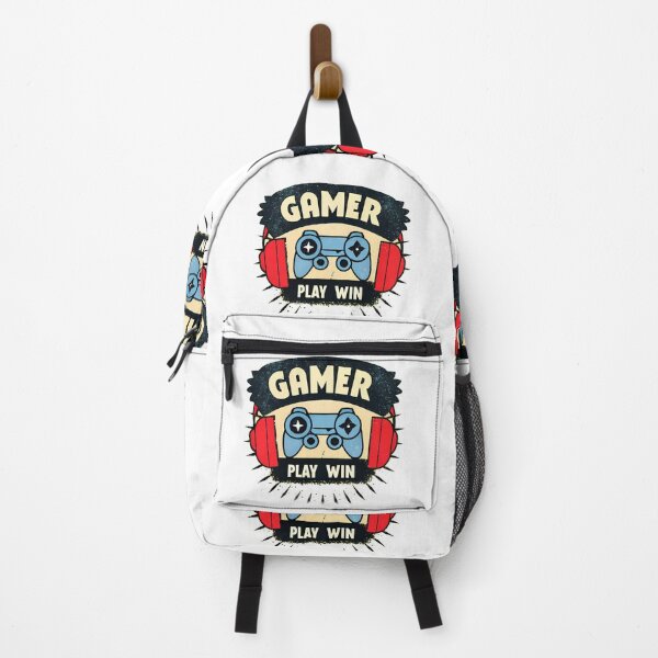Item preview, Retro Vintage Gamer Badge – "Play Win" Gaming Illustration designed and sold by ART ATTACK ZONE.