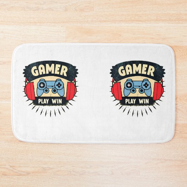 Item preview, Retro Vintage Gamer Badge – "Play Win" Gaming Illustration designed and sold by ART ATTACK ZONE.