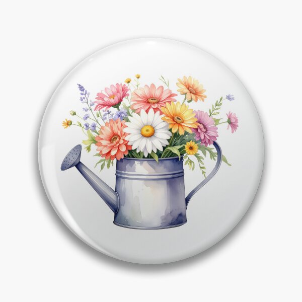 Item preview, Ilustración de regadera floral en acuarela designed and sold by Rutvain.