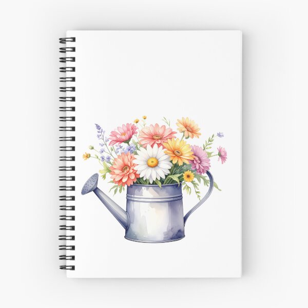 Artikelvorschau, Aquarellillustration einer Blumengießkanne entworfen und verkauft von Rutvain.