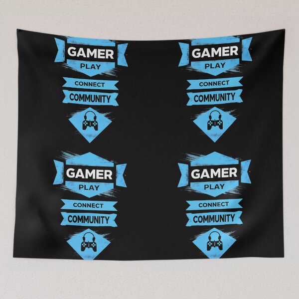 Item preview, Vintage Gamer Badge  Play Win Gaming Illustration designed and sold by ART ATTACK ZONE.