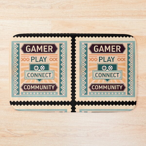 Item preview, Retro Gamer Badge Play Win Gaming Illustration designed and sold by ART ATTACK ZONE.