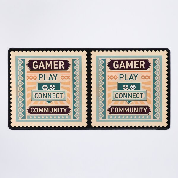 Item preview, Retro Gamer Badge Play Win Gaming Illustration designed and sold by ART ATTACK ZONE.