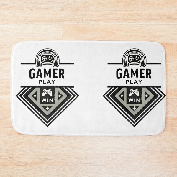 Item preview, Art Vintage Gamer Badge Play Win Gaming Illustration designed and sold by ART ATTACK ZONE.