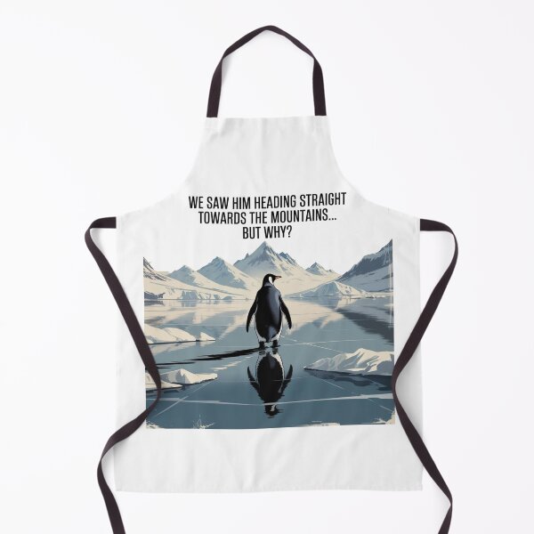 Item preview, Nihilistic Depressed Lone Penguin in Cold Watercolor Expanse  designed and sold by Meryem Mamouni.