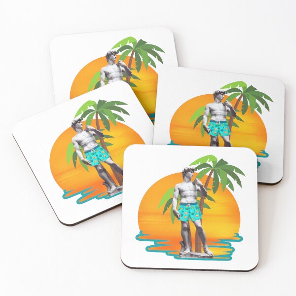 Item preview, Michelangelo’s David Tropical Vacation Art Parody designed and sold by art4artsak3.