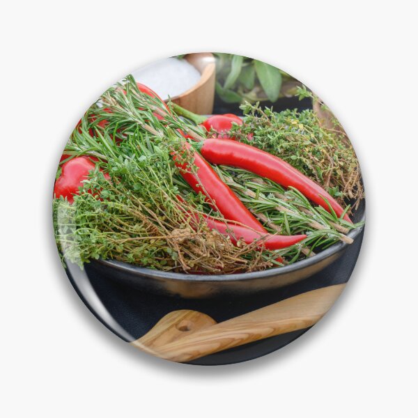 Item preview, Colourful Herbs and Spices on a Kitchen Table designed and sold by Kasia Design.