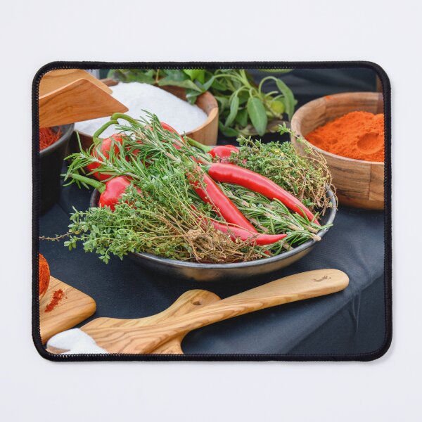 Item preview, Colourful Herbs and Spices on a Kitchen Table designed and sold by Kasia Design.