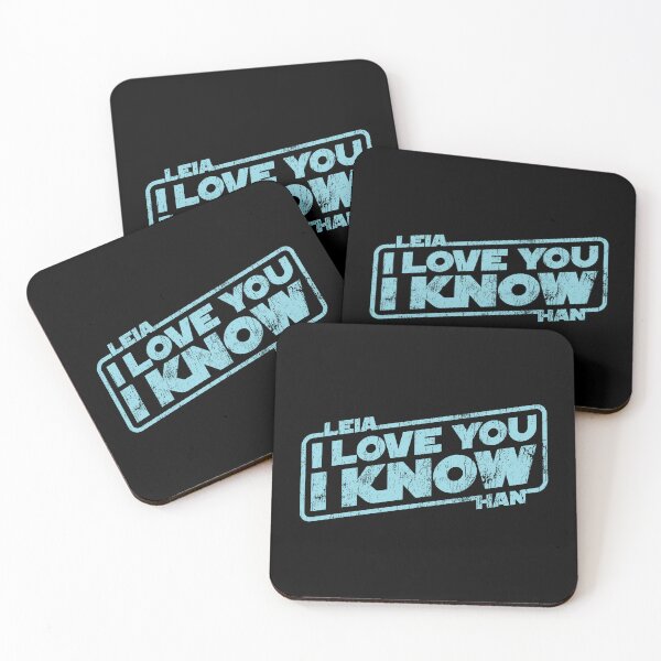 Item preview, Leia and Han - I Love You. I Know - worn version designed and sold by The Common Tee.