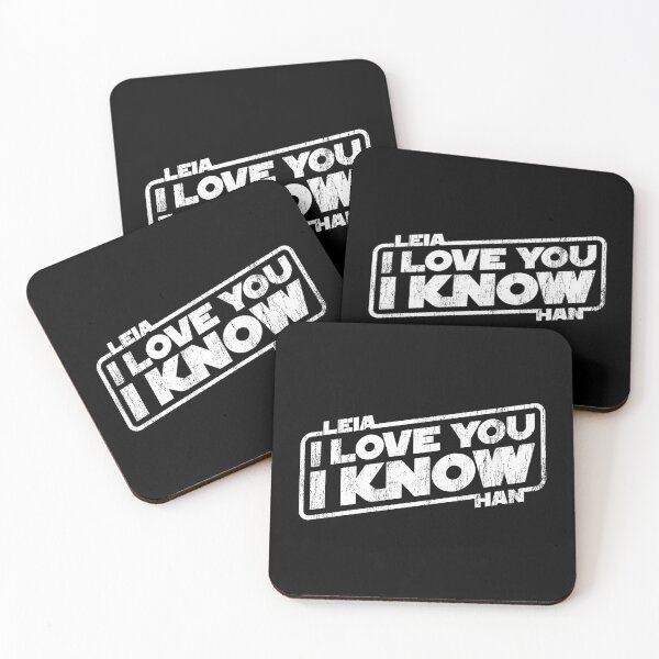 Item preview, Leia and Han - I Love You. I Know - worn version designed and sold by The Common Tee.