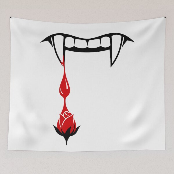 Item preview, Blood Drip Rose – Minimal Gothic Symbol designed and sold by Mouraludia.