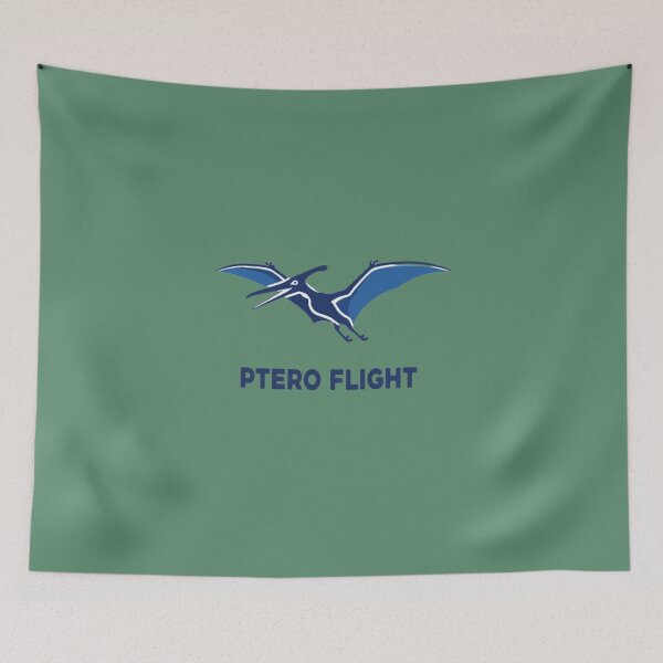 Item preview, Minimalist Blue Pterosaur Paleontology Graphic designed and sold by InkWeaveShop.