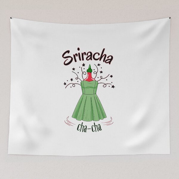 Item preview, Sriracha-cha-cha | Funny Spicy Hot Sauce Dance Pun designed and sold by SunandShade.