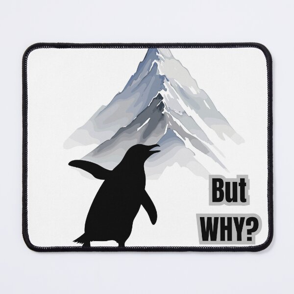 Item preview, But Why? Nihilist Penguin Meme - Minimalist Absurd Humor Design designed and sold by Artistshert.