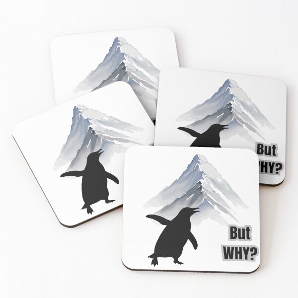 Item preview, But Why? Nihilist Penguin Meme - Minimalist Absurd Humor Design designed and sold by Artistshert.