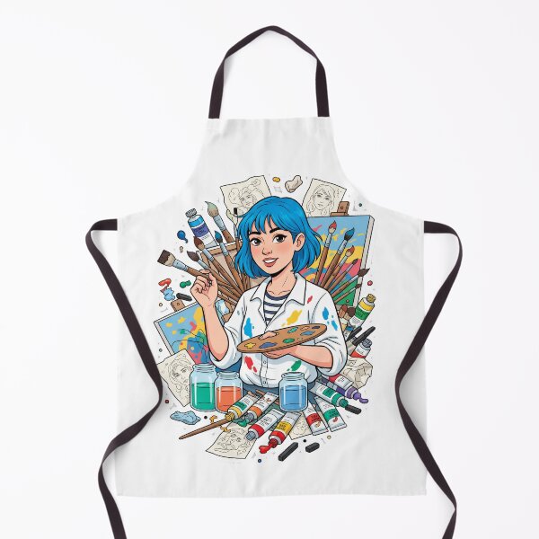 Item preview, Creative Artist Girl Sticker – Paint Brushes & Art Supplies designed and sold by C3J7.