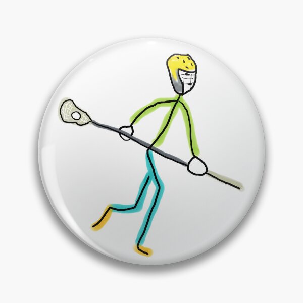 Item preview, Lacrosse Playing Stickman designed and sold by Mark-Ewbie.