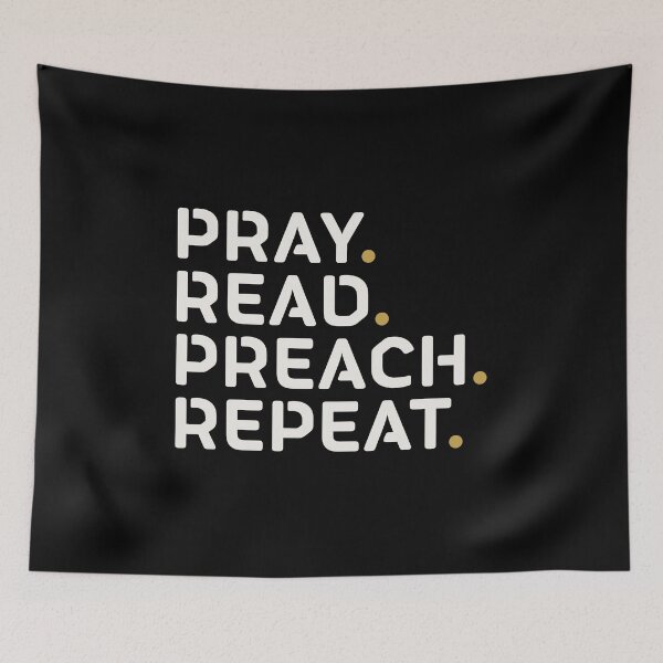 Item preview, Pray Read Preach Repeat, Preacher Pastor Minister Design designed and sold by Angela Dow.