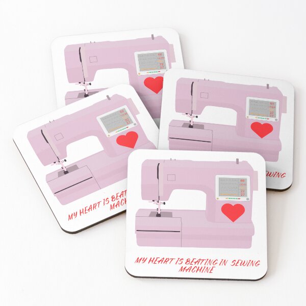 Item preview, MY HEART IS BEATING IN SEWIG MACHINE LOVE TO SEWING designed and sold by AleksandraJac05.
