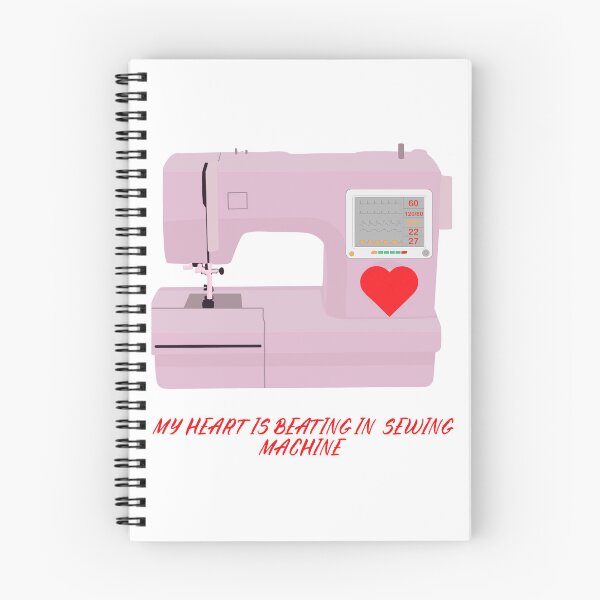 Item preview, MY HEART IS BEATING IN SEWIG MACHINE LOVE TO SEWING designed and sold by AleksandraJac05.