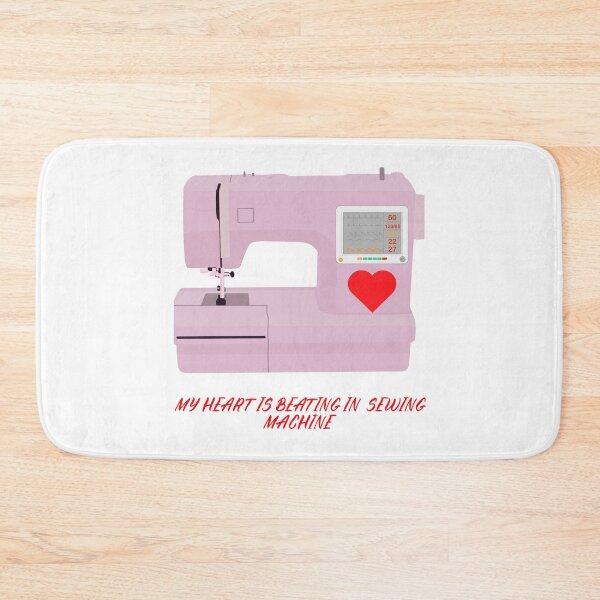 Item preview, MY HEART IS BEATING IN SEWIG MACHINE LOVE TO SEWING designed and sold by AleksandraJac05.