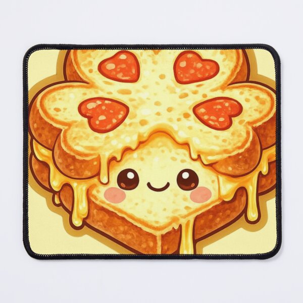 Item preview, Kawaii Clover Grilled Cheese – Smiling Heart-Shaped Sandwich for St. Patrick’s Day designed and sold by MeghannsMinimalMeals.