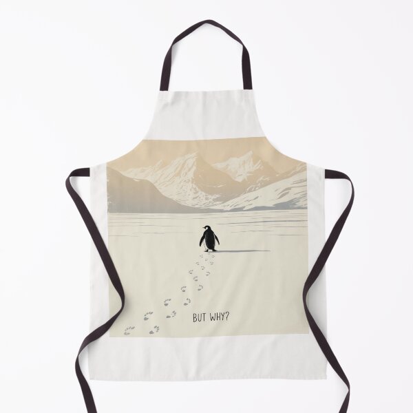 Item preview, But Why - Nihilist Penguin Goes Towards a Mountain designed and sold by Meryem Mamouni.