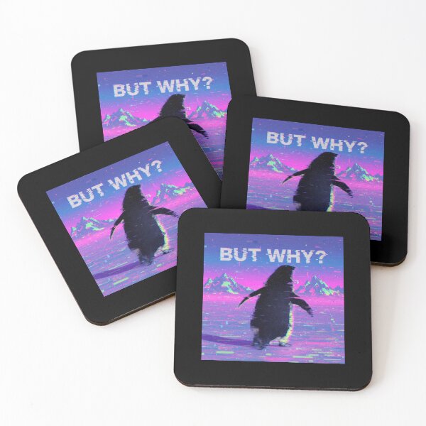 Item preview, But Why? Nihilist Penguin Meme Design designed and sold by Dandy Pixel.