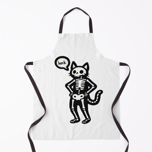 Item preview, Funny Cat Skeleton Saying Heck designed and sold by Senkov.
