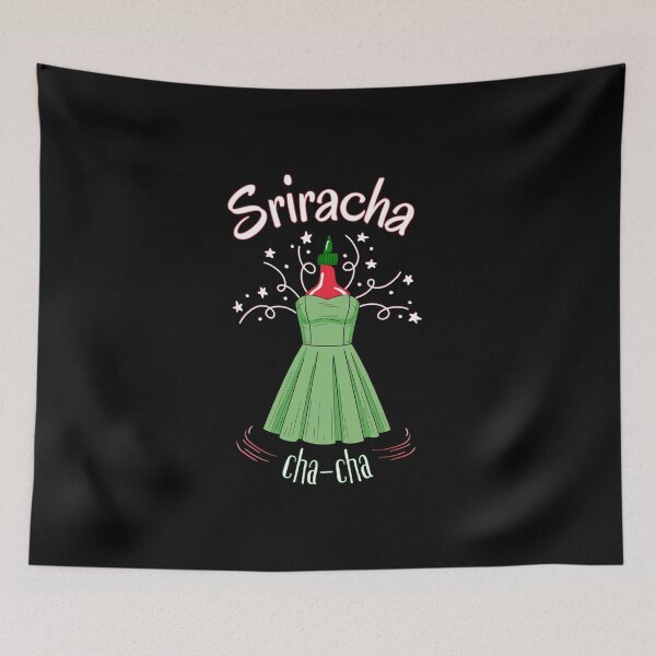 Item preview, Sriracha-cha-cha | Funny Spicy Hot Sauce Dance Pun designed and sold by SunandShade.