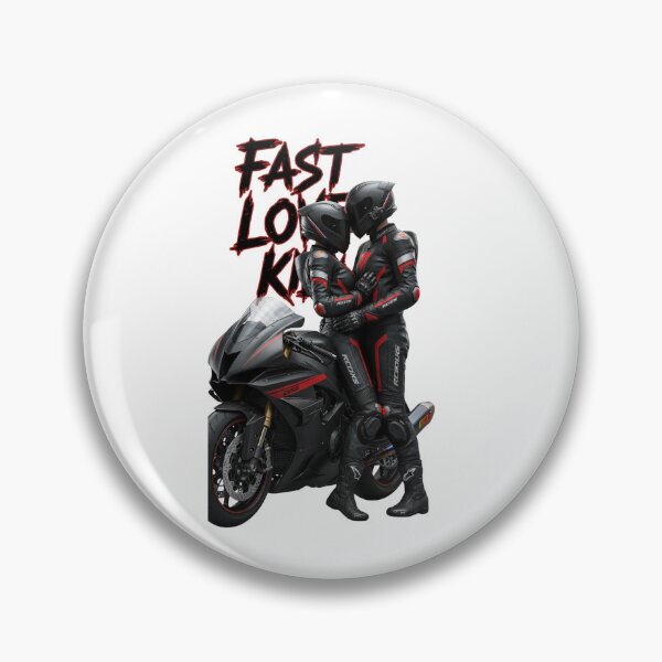 Item preview, Fast Love Kill – Motorcycle Couple Design designed and sold by TwoWheels-shop.