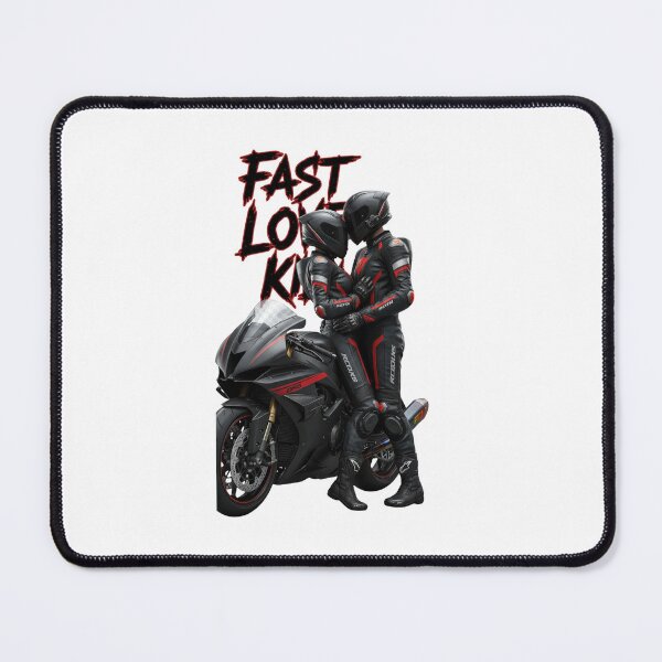 Item preview, Fast Love Kill – Motorcycle Couple Design designed and sold by TwoWheels-shop.