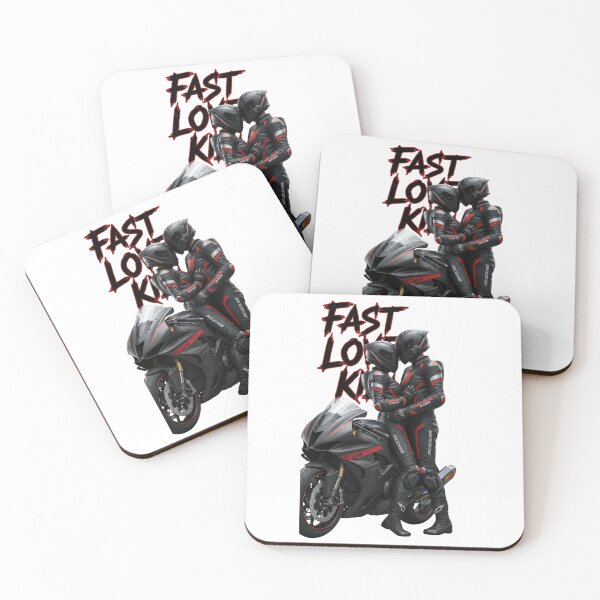 Item preview, Fast Love Kill – Motorcycle Couple Design designed and sold by TwoWheels-shop.