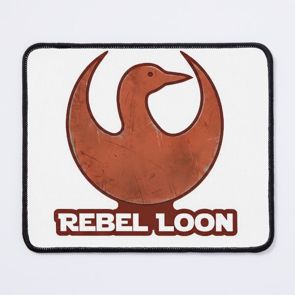 Item preview, Red Rebel Loon - Distressed Scratched Metal Minnesota designed and sold by The Grumpy Pet Club.