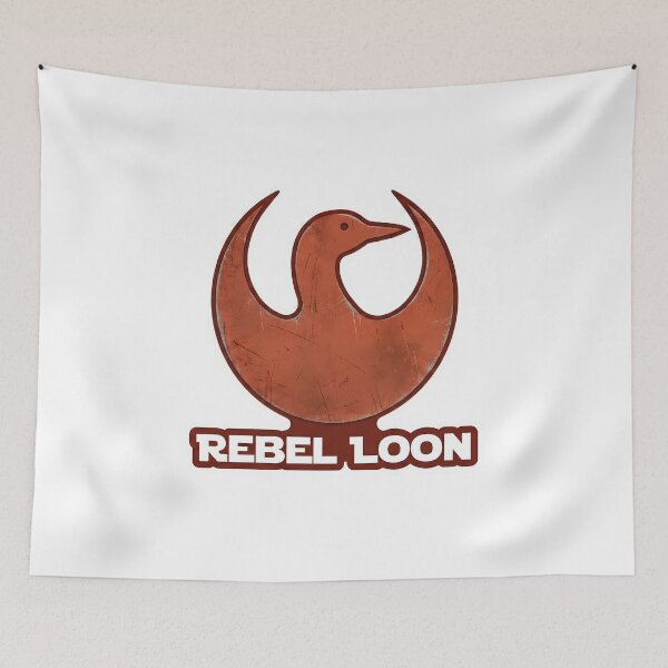 Item preview, Red Rebel Loon - Distressed Scratched Metal Minnesota designed and sold by The Grumpy Pet Club.