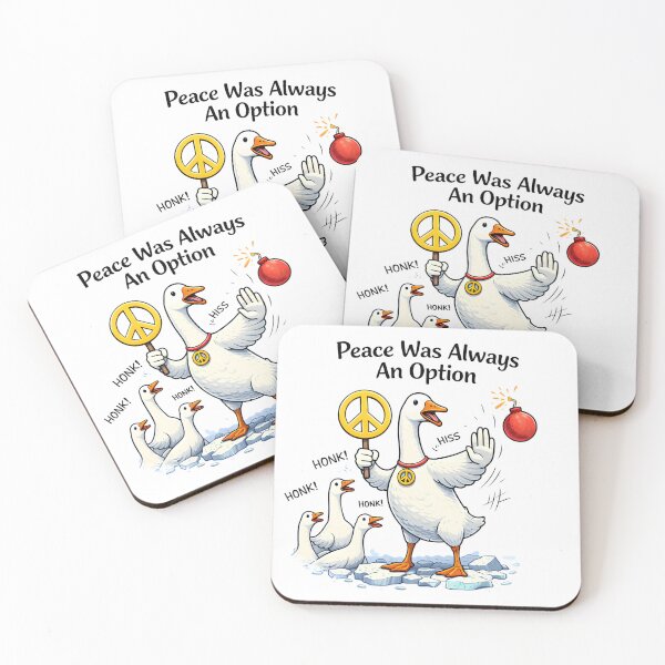 Item preview, Peace Was Always An Option Goose designed and sold by AnnDesignStudio.