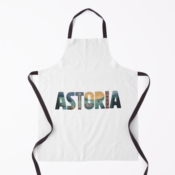 Item preview, ASTORIA Oregon - Illustrated Landmark Letters designed and sold by CircinusStore.