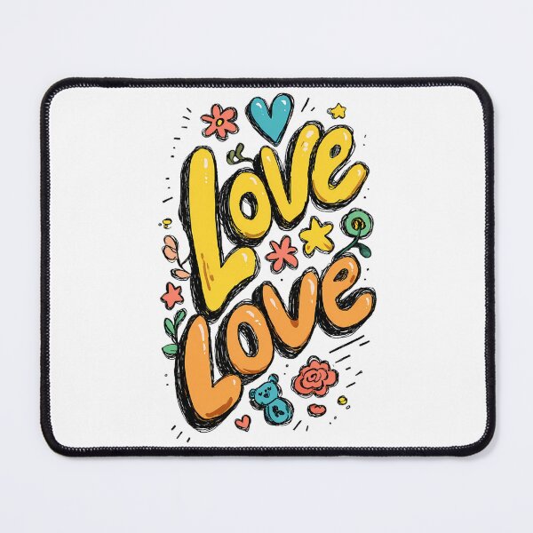 Item preview, Love Love Groovy Retro Cute Typography designed and sold by etuvibes.